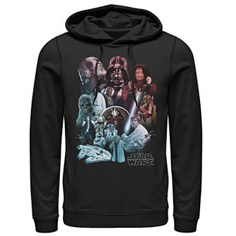 Men's Star Wars Character Collage Poster Hoodie