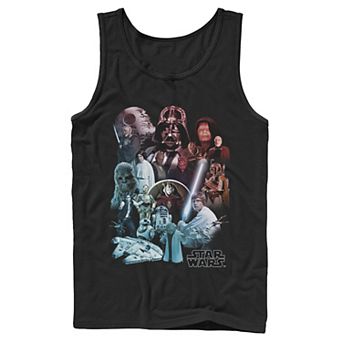 Men's Star Wars Character Collage Poster Tank Top