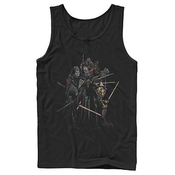 Men's Star Wars Character Collage Poster Tank Top