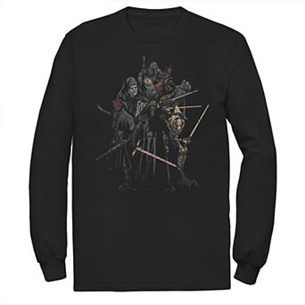 Men's Star Wars Dark Side Sith Group Sketch Poster Tee