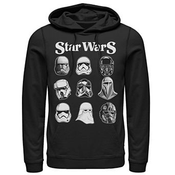 Men's Star Wars Storm Trooper Helmets Poster Hoodie