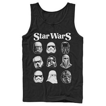 Men's Star Wars Storm Trooper Helmets Poster Tank Top