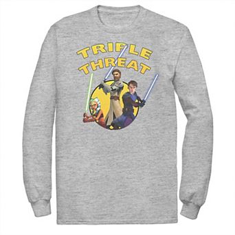 Men's Star Wars: Clone Wars Group Shot Triple Threat Tee