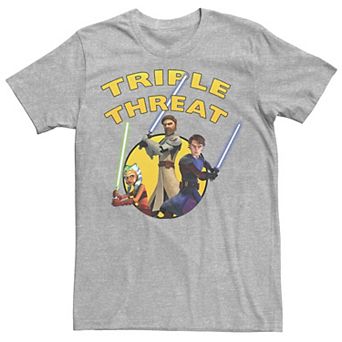Men's Star Wars: Clone Wars Group Shot Triple Threat Tee