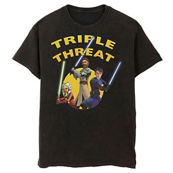 Men's Star Wars: Clone Wars Group Shot Triple Threat Tee