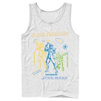 Men's Star Wars: Clone Wars Clone Troopers Doodles Tank Top