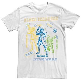 Men's Star Wars: Clone Wars Clone Troopers Doodles Tee