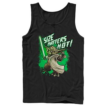 Men's Star Wars: The Clone Wars Yoda Size Matters Not Tank Top