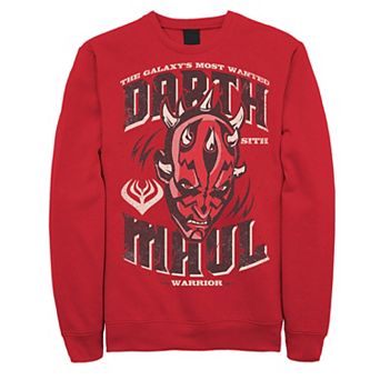 Men's Star Wars Darth Maul The Galaxy's Most Wanted Head Shot Sweatshirt