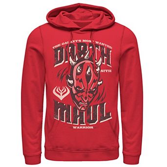 Men's Star Wars Darth Maul The Galaxy's Most Wanted Head Shot Hoodie