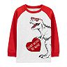 Boys 4-14 Carter's Valentine's Day Dinosaur Raglan Tee