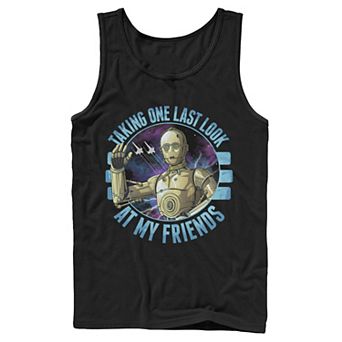 Men's Star Wars: The Rise Of Skywalker C-3PO Taking One Last Look Tank Top