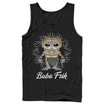 Men's Star Wars: The Rise Of Skywalker Babu Frik Simple Cartoon Tank Top