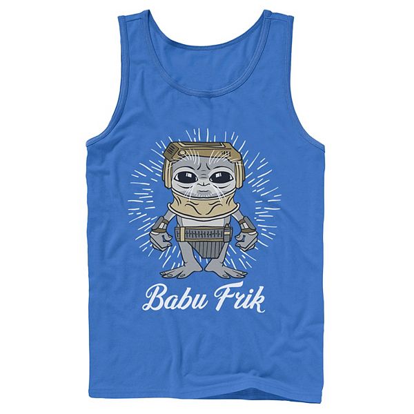 Men's Star Wars: The Rise Of Skywalker Babu Frik Simple Cartoon Tank Top