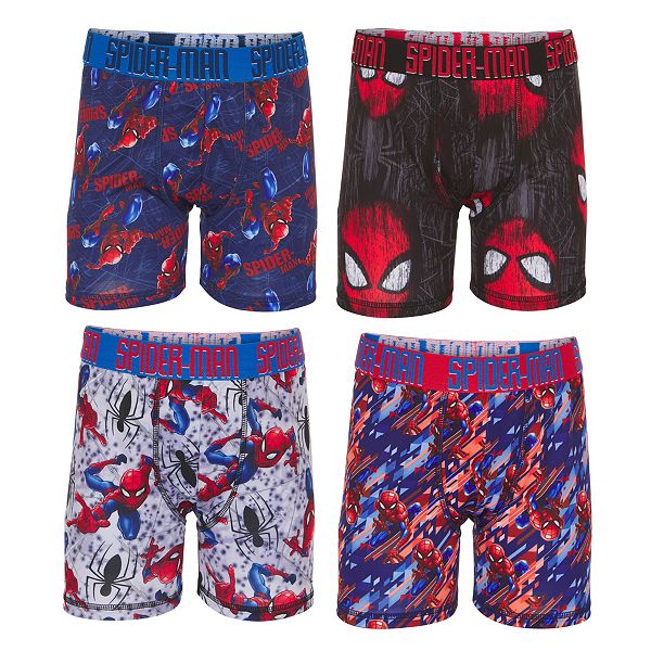 Spider-Man Boys Underwear, 5 Pack Briefs Sizes 4 - 8