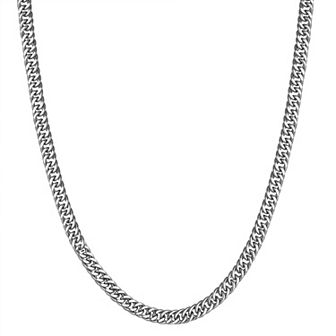 Men's Giorgio di Vicenza Sterling Silver Men's Miami Cuban Curb Chain