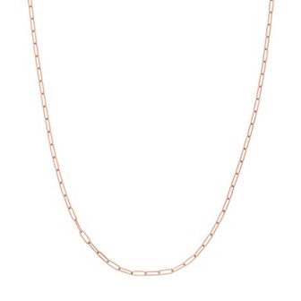 Karat Rush 14k Gold Paper Clip Link Chain Necklace