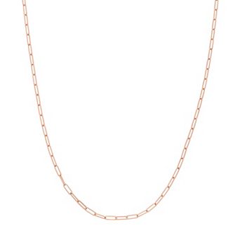 Karat Rush 14k Gold Paper Clip Link Chain Necklace