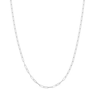 Karat Rush 14k Gold Paper Clip Link Chain Necklace