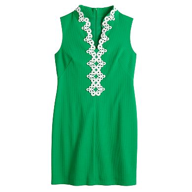 Women's ELLE™ Mandarin Collar Shift Dress