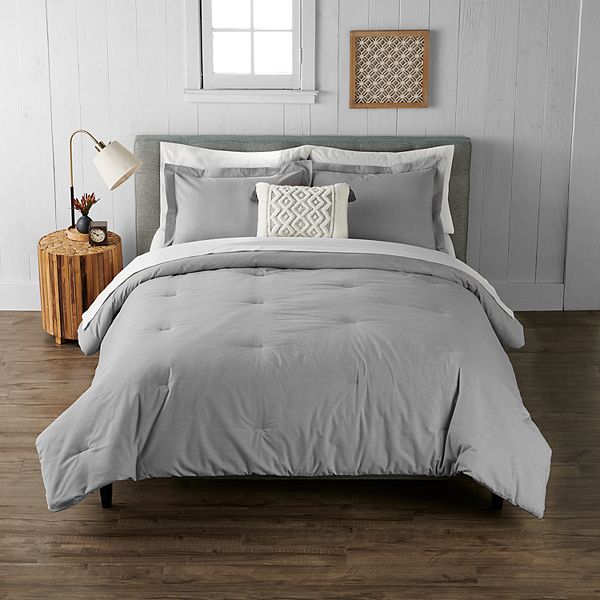 Cuddl Duds® Heather Heavyweight Flannel Comforter Set