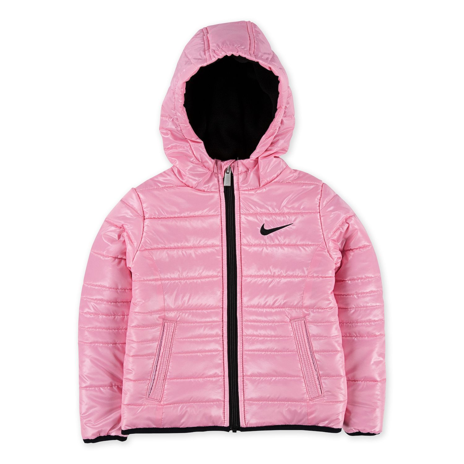 pink nike puffer jacket