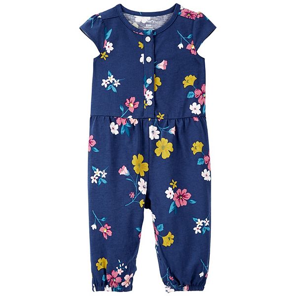 Baby Girl Carter's Floral Jumpsuit