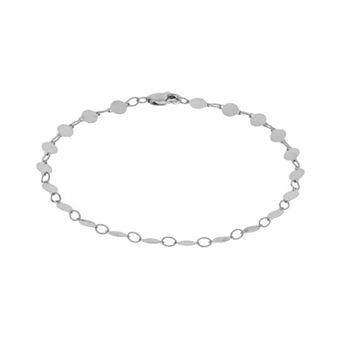 Karat Rush 14k White Gold Pebble Bracelet