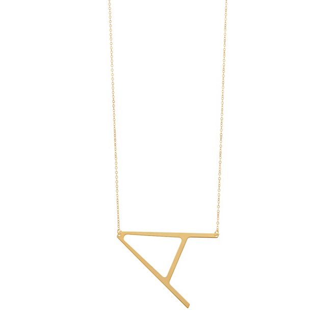 14K Gold Letter Necklace