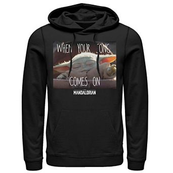 Men's Star Wars The Mandalorian The Child When Your Song Comes On Hoodie