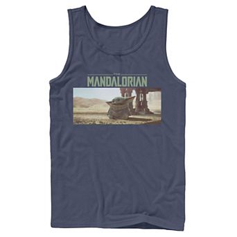 Men's Star Wars The Mandalorian The Child Logo Panel Tank Top