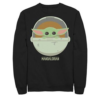 Men's Star Wars The Mandalorian The Child Bassinet Portrait Sweatshirt