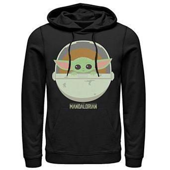 Men's Star Wars The Mandalorian The Child Bassinet Portrait Hoodie