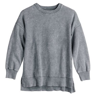 Juniors SO Oversized Crewneck Tunic Sweatshirt