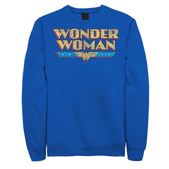 Men's DC Comics Wonder Woman Vintage Distressed Logo Sweatshirt