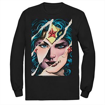 Men's DC Comics Wonder Woman Split Paper Portrait Tee