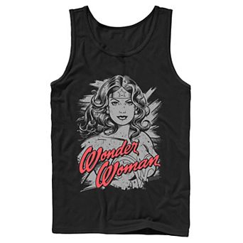 Men's DC Comics Wonder Woman Distressed Portrait Tank Top