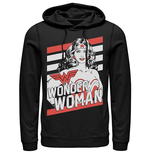 Men's DC Comics Wonder Woman Portrait Logo Hoodie