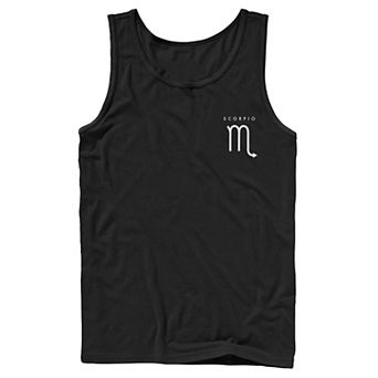 Men's Fifth Sun Scorpio Sign Left Chest Logo Tank Top