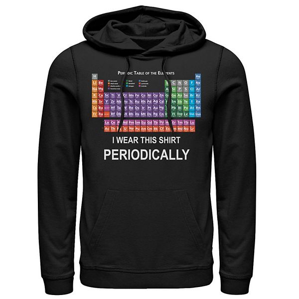 Men's Periodic Table Of Elements Chemistry Humor Hoodie