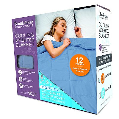 Brookstone cooling weighted blanket reviews sale