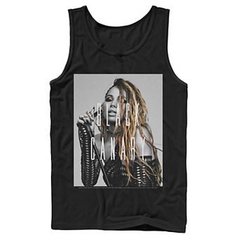 Men's DC Comics Birds Of Prey Black Canary Text Overlay Poster Tank Top