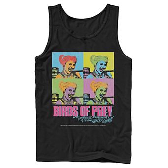 Men's DC Comics Birds Of Prey Harley Quinn Pop Art Panels Tank Top