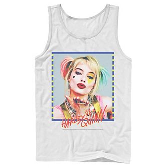 Men's DC Comics Birds Of Prey Harley Quinn Headshot Poster Tank Top
