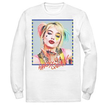 Men's DC Comics Birds Of Prey Harley Quinn Headshot Poster Tee
