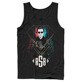 Men's DC Comics Birds Of Prey Blue Diamonds Portrait Tank Top