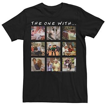 Men's Friends Group Shot The One With Character Panels Tee