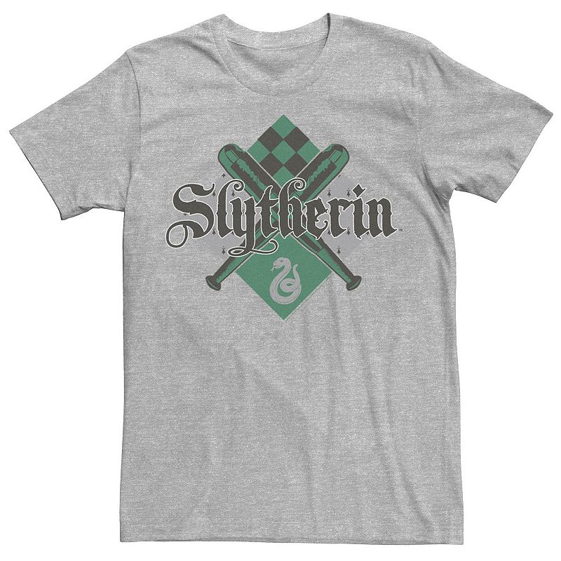 Mens Harry Potter Slytherin Quidditch Bats Cross Tee, Size: Small, Med Gre