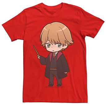 Men's Harry Potter Ron Weasley Anime Style Portrait Tee