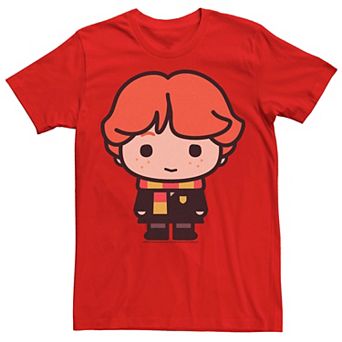 Men's Harry Potter Ron Weasley Cute Cartoon Portrait Tee